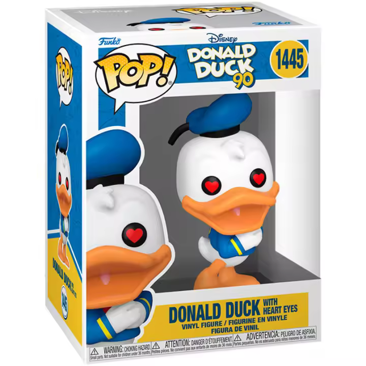 Figura Pop Disney 90Th Anniversary Donald Duck With Heart Ey-Figura de Vinilo Coleccionable - Idea de Regalo- Mercancia Oficial - Juguetes para Niños y Adultos - Movies Fans - Muñeco para Coleccionistas y Exposición - 1