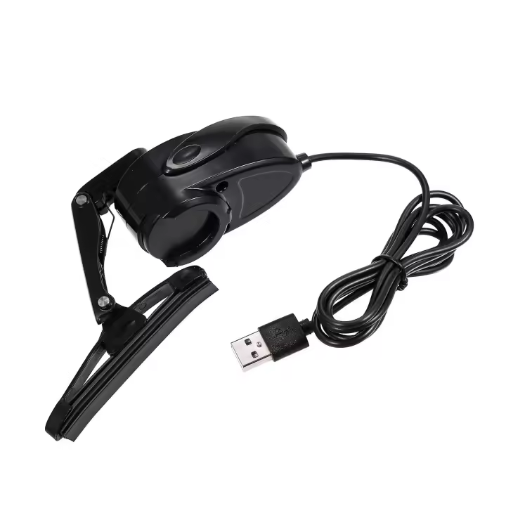 Motorcycle Helmet Wiper, 2W Waterproof USB Motorcycle Helmet Windshield Wiper Mini Electric Wiper - 1