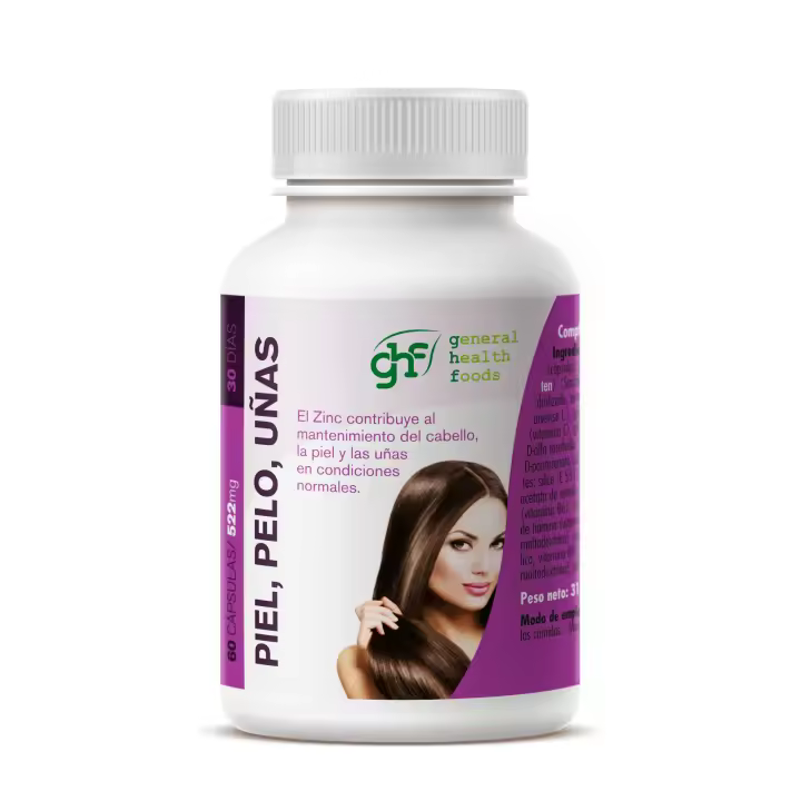 Piel, pelo y uñas 60 cápsulas de 522mg  GHF - 1