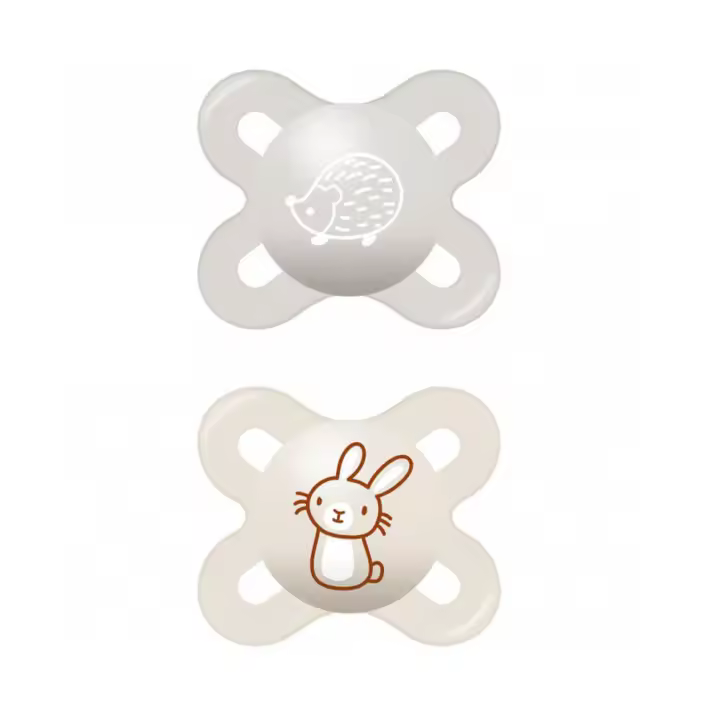 Mam Start  Chupete Silicona Gris 2U 0-2M - 1