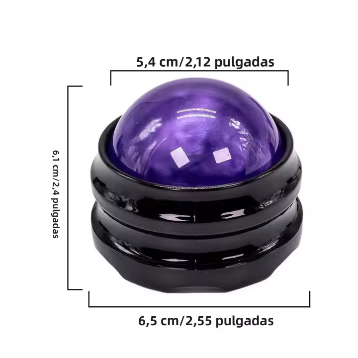 Mini Pelota De Masaje Manual Para El Cuerpo Con Diseño De Rotación 360 Grados Herramienta De Auto-masaje Para Espalda Hombros Pie - 1