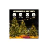 [2 Pack Guirnalda Luces LED Exterior Solar 12M 120 LED Luces Solares LED Exterior Jardin 8 Modos Cadena de Luces Decoracion para Arbol Fiesta Bodas Patio Festivales Halloween - details 0