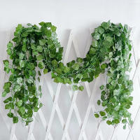 Guirnalda De Hiedra Artificial De Seda 2.1M Para Decoración De Jardín Y Bodas Adorno De Pared Y Vines DIY Hojas Verdes - details 3