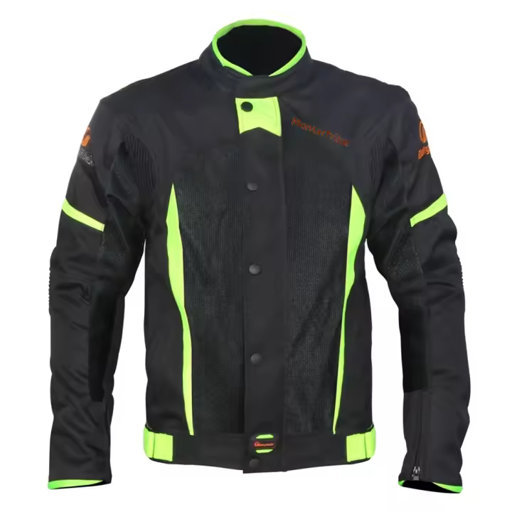 Chaqueta De Motocicleta Estilo Verano Con Protección Y Línea Impermeable Para Hombres Y Mujeres Reflectante 5pcs Almohadillas Protectoras JK-37 - 1