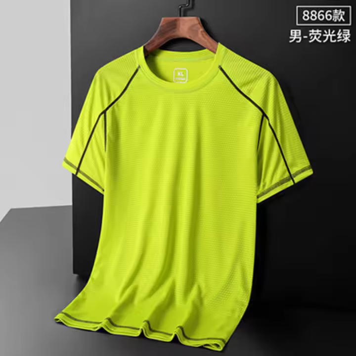 Camiseta De Manga Corta Transpirable Y Secado Rápido Para Hombre Y Mujer Ropa Deportiva Casual De Verano Con Malla Cómoda Para Running - 1