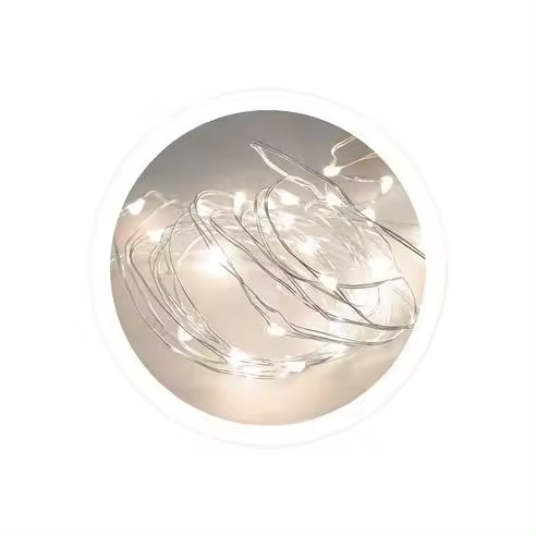 Gsc Evolution Guirnalda Alambre LED 4,9M 3xaa 8 Funciones Luz Fría - Solución Excepcional para Eventos - 1