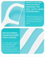 300 Bolsas De Hilo Dental Desechable De Polímero Fino Portátil Stick Familiar Higiene Dental Cuidado Oral Para Adultos - details 6