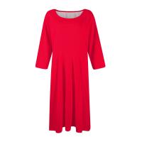 Vestido Largo De Manga Larga Para Mujer Casual Suéter Con Bolsillos Estilo Swing Suelto Cuello Redondo Color Sólido Vestido Robe - details 31