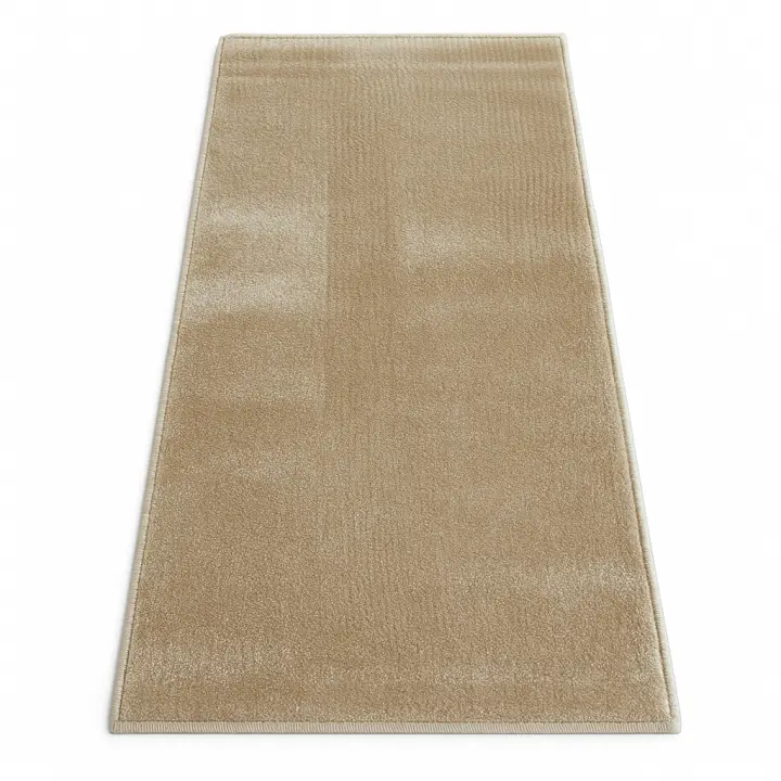 ALFOMBRAS IBERIA | Alfombra Lisa Salón y Pasillo Beige - Pelo Corto Moderna de Polipropileno para Decoración Hogar (57x110cm) - 1