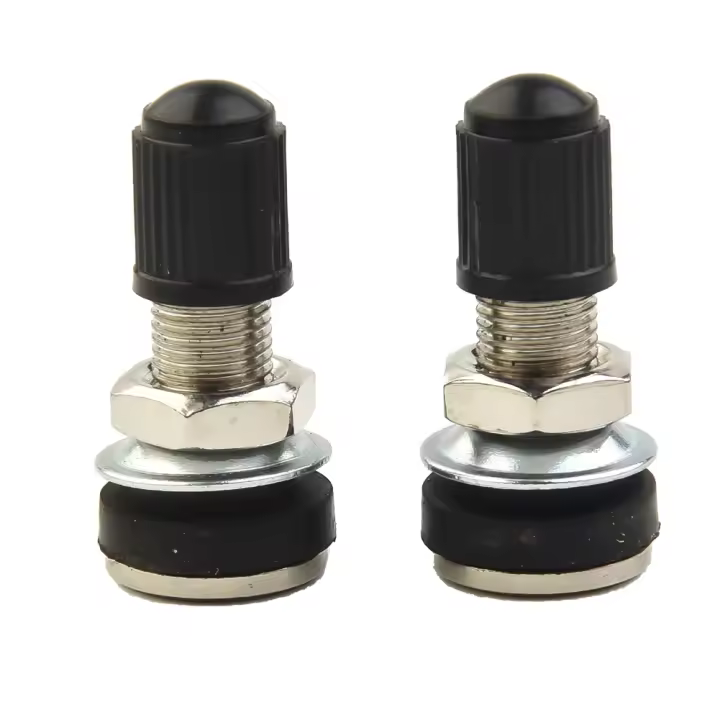 2 Pcs Cubierta De Válvula De Neumático Para Coche Moto Scooter Bicicleta Tubless Montaña Zinc Aleación 32mm Dustcap - 1