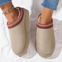 Botas Térmicas De Nieve Para Mujer Sin Tobilleras Cierre De Cordón Y Algodón Tallas 36-44 Para Otoño E Invierno Material De Pelo Y Suela De Goma - details 20