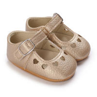 Zapatos Para Bebé Recién Nacidos Niñas Clásicos Corazón De Goma Antideslizante PU Vestido Primera Caminadora Zapatos De Cuna - details 70