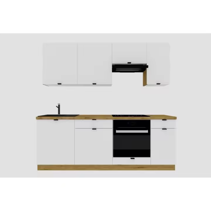 Cocina completas 220 cms color Blanco Mate ref-205A - 1