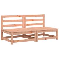 vidaXL Sofás de jardín sin reposabrazos 2 uds madera pino 70x70x67 cm Pino natural, Pino blanco, Marrón pino Conjunto Terraza Muebles Jardín Exterior Juego de Muebles de jardín Mueble Jardín Exterior Muebles de Salon Exterior - details 2