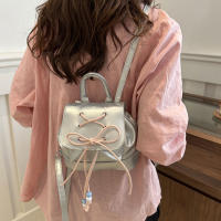 Mochila Casual Para Damas Con Lazo 2024 Nueva Versátil De Material PU Con Lining De Poliéster Bolsa De Hombro Para Mujer - details 9