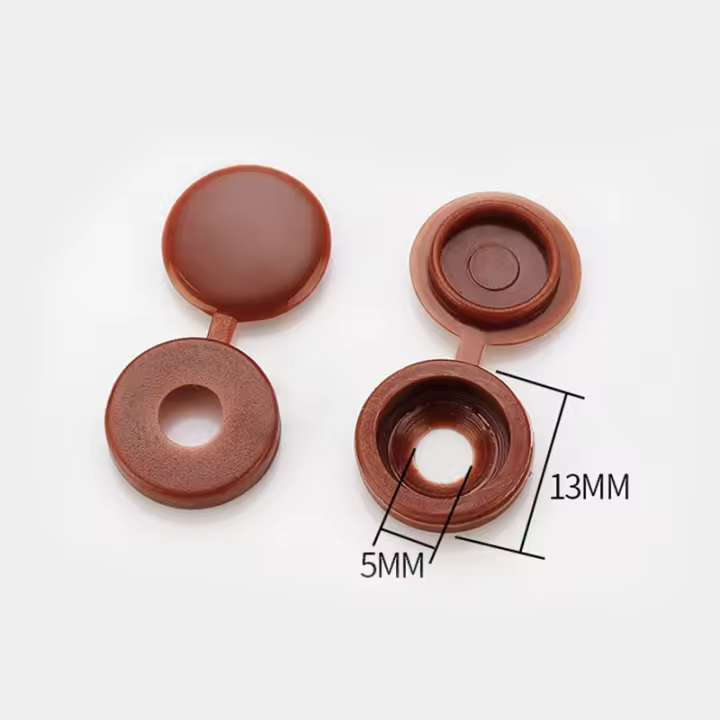100Pcs Cubierta De Tapa De Tornillo Plástica Con Encaje Para Decoración De Coche Y Muebles Cierre De Ganchillo Protección Para Bisagras Y Tornillos Herramientas - 1