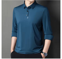 Camisa Polo De Lujo Para Hombre Estilo Británico Con Estampado Y Manga Larga Calidad Superior Moda Invernal Sin Rastros - details 24