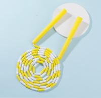 Cable De Saltar De Bambú Y PVC 2.5m Con Cuentas Segmentadas Para Ejercicio De Fitness En Casa O Gimnasio Para Adultos Y Niños Comienzo Suave - details 2