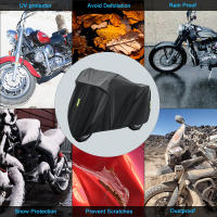Cubierta De Motocicleta XXL 4XL-190T Tela Oxford Impermeable Y Protección Contra El Sol Y Polvo Universal Con Agujeros Para Cerradura Y Bolsa De Almacenamiento - details 4