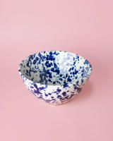 Ensaladera grande de Cerámica Moderna /Moteado Azul y Blanco PERSIA - Alfar Tierra Cocida - details 0