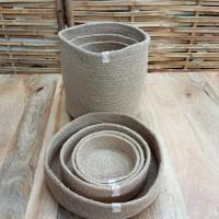 Conjunto de 3 Maceteros y 4 cestas de Yute - Decoración Hogar - Elige Estilo y Naturalidad para tu hogar - Marca ANIMS - details 1
