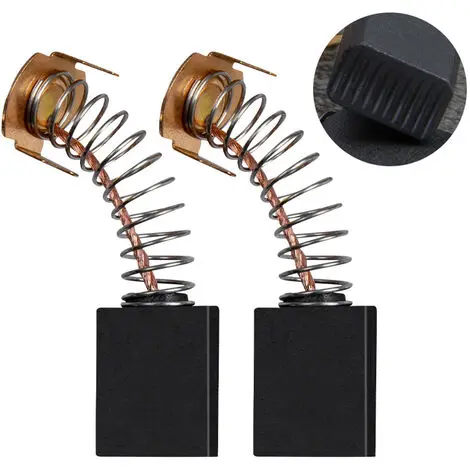 Juego de 10 pares de escobillas de carbón para motor 12 x 8 x 5 mm compatibles con amoladoras angulares - 1