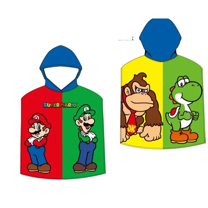 PONCHO PLAYA MICRO 55*110 CM NIÑO SUPER MARIO - 1