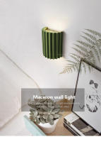 Lámpara De Pared LED Moderna Minimalista En Resina Macaroon Para Entrada Aisles Habitaciones Dormitorios Estudio Iluminación Luminaire Cerámica AC 90-260V 2 Años De Garantía - details 0