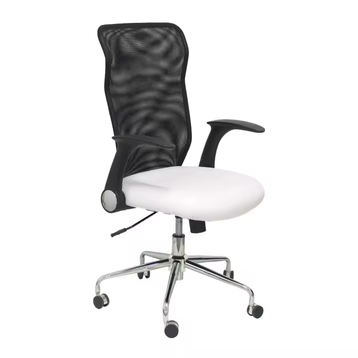 Silla de Oficina Ergonómica Piqueras Y Crespo con Brazos Retráctiles y Respaldo de Malla - 1