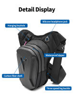 Bolsa De Pierna Para Motocicleta Impermeable Para Hombres Y Mujeres Bolsa De Cintura Casual Para Ciclismo Viajes Escalada Al Aire Libre - details 5