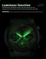 Reloj De Pulsera Masculino OLEVS 2856 Multifuncional Cronógrafo Original Cuarzo Fase De La Luna 24 Horas Resistente Al Agua - details 8