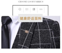 Traje De Tres Piezas Para Hombre Con Rayas Y Cuadros Chaqueta Con Cuello En V Pantalones Elegantes Para Ocasiones Casuales Y De Negocios - details 7