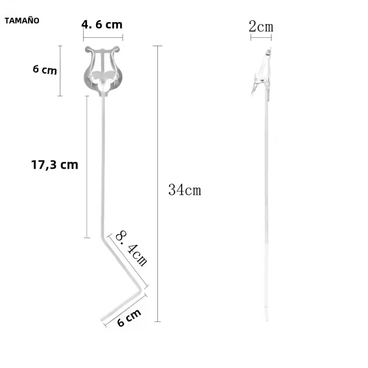 Soporte De Música Para Técnico De Marcha Universal De Metal Plateado Soporte Para Instrumentos De Viento Y Trompeta Tenor Euphonium - 1