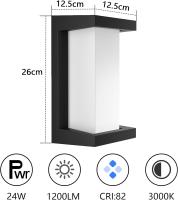 Pcs Aplique Pared Interior LED  Lámpara de pared Moderna 3000K Blanco Cálido Perfecto para Salon Dormitorio Sala Pasillo(2pack) - details 2
