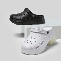 Sandalias De Plataforma Moda Para Mujer Verano 2025 Suela Gruesa EVA Clogs Para Jardín Antideslizantes Playa Con Agujeros Talla True - details 10
