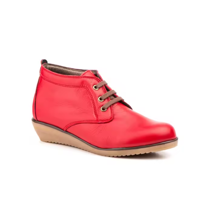 MºAE-398 MARINO- NEGRO-MARRON-ROJO-CUERO-TAUPE Hecho en España Botín Mujer Piel  Cordones Numeración: 35-41 Marca: Alto Estilo BOTIN EN PIEL MUY SUAVE CON CUÑA MUY COMODA ATADO CON CORDONERA GRAN  SUAVIDAD ,CALIDAD Y CONFORT - 1
