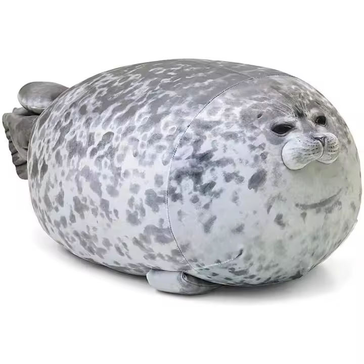 Almohada de foca regordeta, lindo juguete de peluche de foca - 1