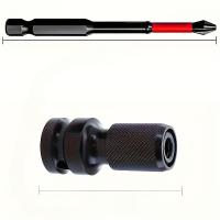 Adaptador De Cabezal Multifuncional Para Llave Eléctrica Transformador De Taladro Eléctrico Con Mango Cuadrado/Circular Martillo Y Taladro De Impacto - details 4