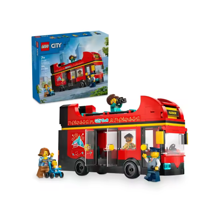 LEGO CITY 60407: Autobús Turístico Rojo de Dos Plantas - 1