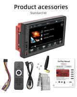 BQCC 7" 2Din Reproductor MP5 Para Coche Con Carga USB RDS Luz Colorida Android AUTO CarPlay BT Radio FM Mirrorlink FS02W - details 17