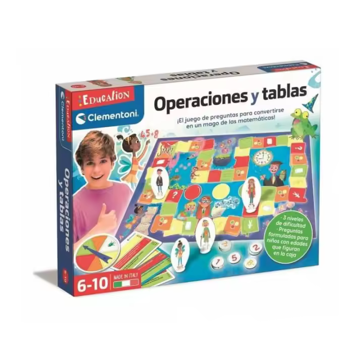 Juego educativo Operaciones y tablas de Clementoni - 1