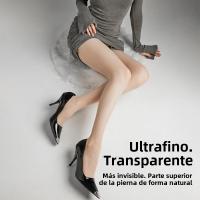 Kave Nude Black Tules Sheer Para Mujer 15D Ultrafinos De Nylon Medias Elasticas De Color Sólido Leggings Femeninas Skinny - details 2