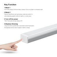 Lámpara De Pared Recargable LED Para Decoración De Casa Y Baño Con Sensor De Movimiento Infrarrojo Luz De Escalera Y Espejo Auto Encendido Y Apagado 15-50cm - details 3