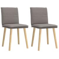 vidaXL Sillas de comedor 2 unidades tela en color Marrón oscuro/Azul vaquero/Gris claro y más | cómodas modernas ergonómicas para comedor cocina salón hogar - details 6