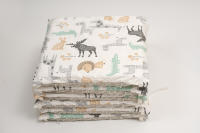 LALA - Protector de Cama anticolisión para Bebe, juego de Cama para Bebe, Valla de Algodón Puro, color Cafi, 30x30x6, extraible y lavable. - details 3