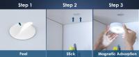 Luz De Sensor De Movimiento Interior Luz De Armario Luz De Techo Luz De Puck Inalámbrica Operada Por Batería AA Adhesiva Para Pared - details 1