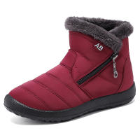 Botas De Invierno Para Mujer Impermeables Con Cremallera Botines De Invierno Botas De Nieve Con Forro De Peluche Corto - details 4