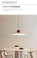 Lámpara Colgante Estilo Nórdico Crema Volcán Disco Para Restaurante Sala De Estar Dormitorio Lámpara De Noche Decorativa 20/30cm LED Fuente De Alimentación AC 220 V Moderna - details 4