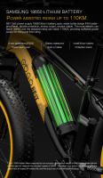 Gogobest gf600 1000W Bicicleta Eléctrica 26 pulgadas × 4,0 neumáticos Bicicleta Gorda Bicicleta de Neumático 48V 13ah - details 2