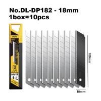 Deli Hojas De Cuchillo De Acero SK4 Para El Hogar Y La Escuela Suministros De Arte Y Manualidades Caja De Papel Herramienta De Corte 18mm Pack De 50/100 - details 1